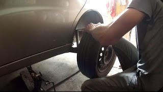 Диагностика ходовой автомобиля Ланос. Задние колёса.