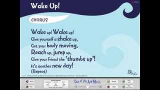Wake Up! School Assembly Song with Words on Screen from Songs For EVERY Assembly by Out of the Ark
