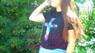 DIY Galaxy Cross T Shirt
