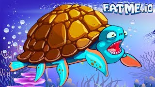 СЪЕШЬ МЕНЯ #5 Открыл ЧЕРЕПАХУ! Рыбная андроид игра для детей EATME.IO похожая на СЛИЗАРИО
