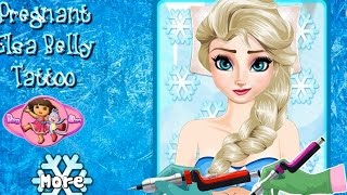 NEW Игры для детей—Disney Принцесса Эльза Тату—Мультик Онлайн видео игры для девочек