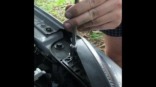 снятие передней фары на киа сид