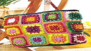 СУМКИ ИЗ БАБУШКИНЫХ КВАДРАТОВ.