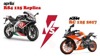Aprilia RS4 125 Replica VS KTM RC 125 2017