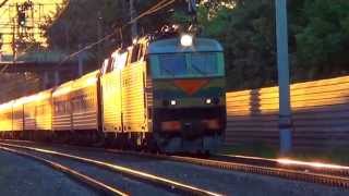 ЧС7-238 с поездом №80 "Москва - Берещино"