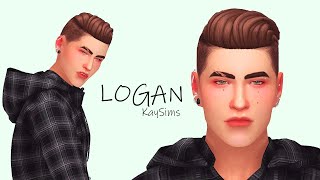 The Sims 4: CREATE A SIM/Logan ?/Maxis Match/ MALE SIM - KaySims