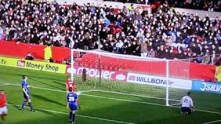 Lewis McGugan Free Kick against Ipswich Town Oct 2010