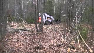 Land Clearing with HD rotary mower(skid pro brand)