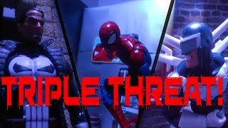 Spider-man Vs Punisher vs Boomerang Stop Motion Fight