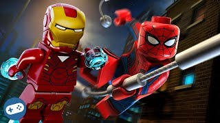 Lego Marvel's Avengers Spiderman and Iron Man Free Roam Gameplay