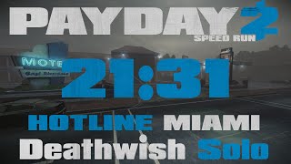 Payday 2 - Hotline Miami - DW Solo Speedrun [21:31] GT