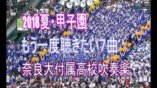 奈良大付属高校【応援歌７曲】2018夏　青のプライド、モンキーターン他