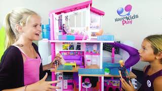 E56 - UNBOXING Barbie dům snů se skluzavkou!