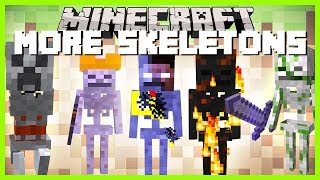 Minecraft - MORE SKELETONS MOBS MOD ( THIS SKELETONS ARE MENTAL!! WATCH OUT FOR THE HEROBRINE ONE)
