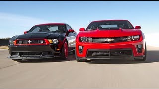 Chevrolet Camaro ZL1 vs Ford Mustang Boss 302 Laguna Seca! - Head 2 Head Episode 3