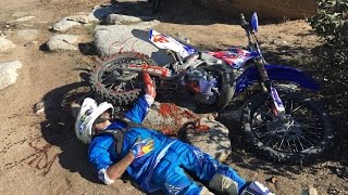 WORST DIRT BIKE CRASH EVER!!!                                                    (HELICOPTER RESCUE)