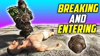 ? SNEAKING INTO A BASE AND FILLING THEM WITH POOP! Ark: Breaking And Entering Base Tours E2