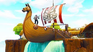 what's inside the VIKING BOAT in Fortnite...| Chaos