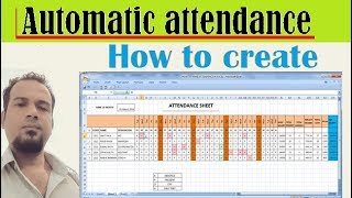 Automated attendance excel | using COUNTIF, TEXT Function