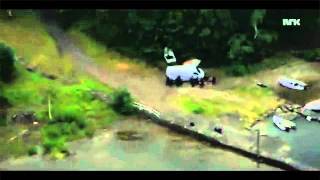 UTØYA MASSACRE - Helicopter Footage During The Shooting