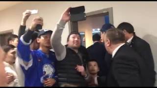 Геннадий Головкин на Матче звезд КХЛ-2018 в Астане (Vesti.kz)