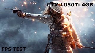BATTLEFIELD 1 | GTX 1050Ti | 1080p | i5-4460 | FPS TEST