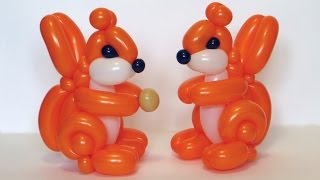 Белка из шаров / Squirrel of balloons twisting tutorial (Subtitles)