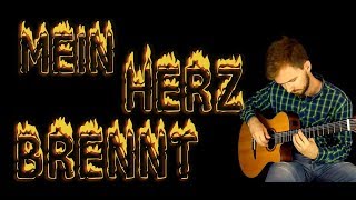(Rammstein) - Mein Herz Brennt - Fingerstyle guitar cover + TABS