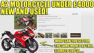 A2 Motorcycle Under £4000 - New and Used!