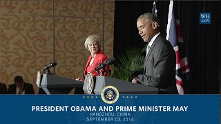 Obama & British Prime Minister Theresa May- Full News Conference