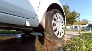 Установка китайских брызговиков на Ford fiesta mk 7.5 Часть-2