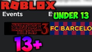 roblox's new 13+ sponsorship...