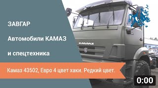 Камаз 43502, Евро 4 цвет хаки. Редкий цвет.
