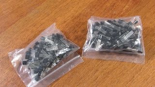 Из Китая посылка №77, 78 (Aliexpress) транзисторы BC557B и BC547B