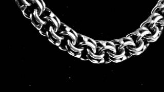 Серебряная цепь 50 грамм - Плетение ручной бисмарк.