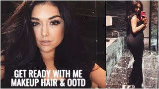 GRWM IN A HOTEL BATHROOM: MAKEUP HAIR & OUTFIT FOR AN EVENT | Chloe Zadori