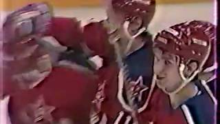 1990 Philadelphia Flyers (USA) - CSKA (Moscow, USSR) 4-5 Friendly hockey (Super Series), review 1