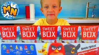 СВИТ БОКС Энгри бердз НОВИНКА 2018   Sweet Box Angry Birds UNBOXING Распаковка обзор игрушек блогер