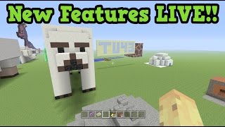 Minecraft TU43 NEW FEATURES LIVE