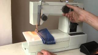 Sewing machine Швейная машина Veritas Columba 8014/4532 test шифон, джинс, кожа