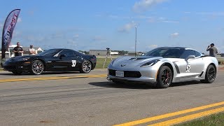 Corvette Wars: C7 vs C6 in 1/2 Mile Drag Race