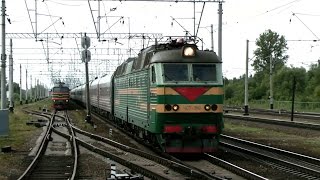 Электровоз ЧС7-159 с пассажирским / Elloc ChS7-159 with passenger train