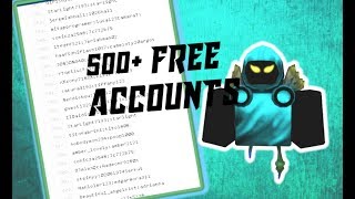 500+ ROBLOX ACCOUNT DUMP | OCTOBER 13TH