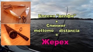 Моттомо "дистанция" 10-45 +блесна "Делфи"(delphy)17гр