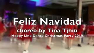 Feliz Navidad Line Dance . Happy Line Dance Christmas Party 2019
