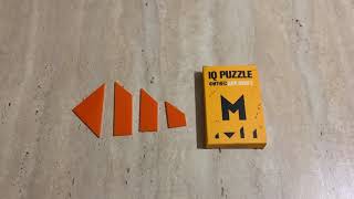 IQ PUZZLE  буква М. Решение. Ответ.