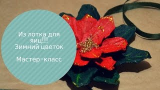 ПОДЕЛКИ НОВЫЙ ГОД 2017 Зимний цветок ? TULINA Christmas decoration