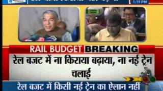 Former railway minister Pawan Bansal reaction Rail Budget 2015