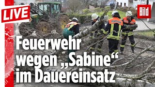 ? Orkantief „Sabine“ richtet schon jetzt Schäden in Deutschland an | BILD Live 9.2.2020