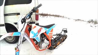 Гусеничная приставка или snowbike KAYO K1 2016